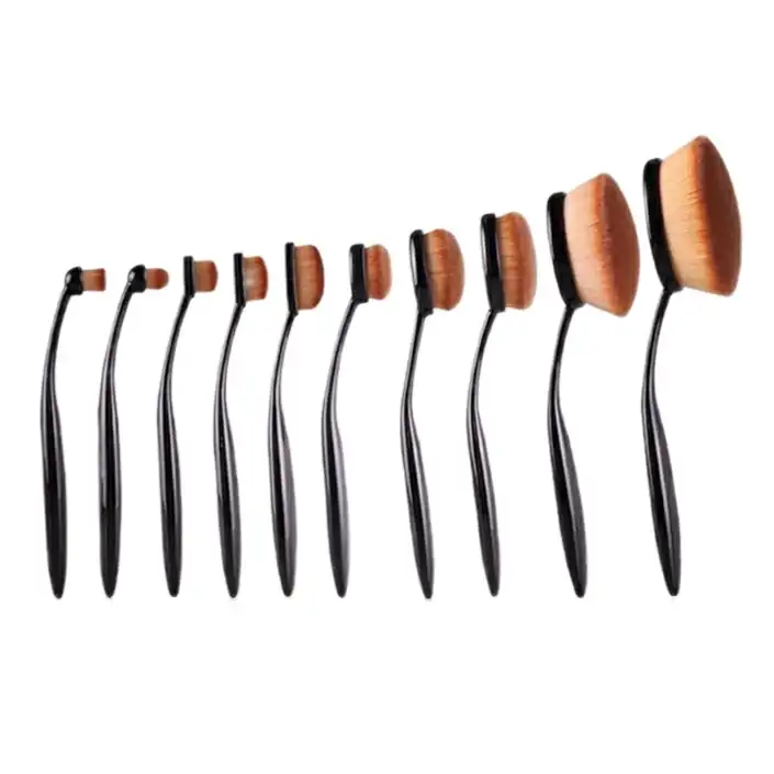 ست براش آرایشی مدل 1002 مجموعه 10 عددی