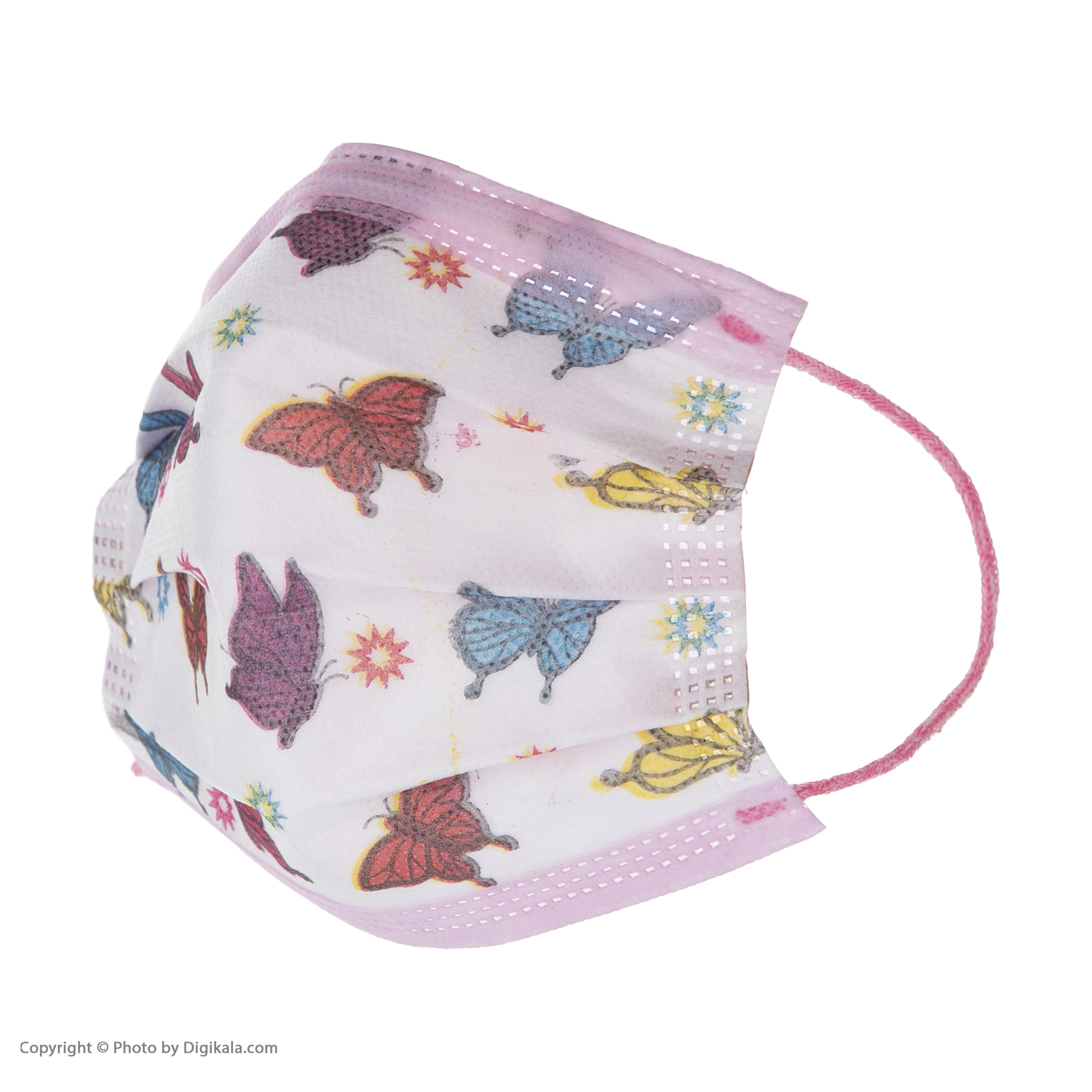 ماسک تنفسی کودک هیراد مدل طرحدار رنگارنگ مجموعه 50 عددی