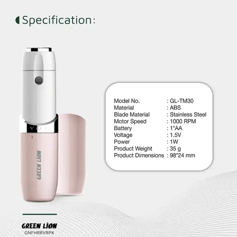 ماشین اصلاح موی صورت بانوان گرین لاین مدل TM-30 در ارزانترین فروشگاه اینترنتی ایران ارزان