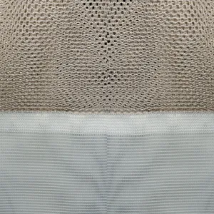 پارچه پرده عرض 3 متر مدل کتان ژوردار رنگ کاراملی