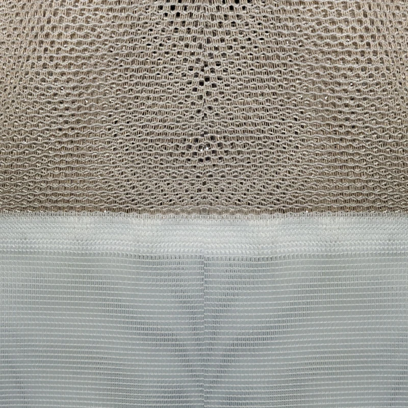 پارچه پرده عرض 3 متر مدل کتان ژوردار رنگ کاراملی