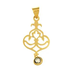 Maahak MM0435 Gold Necklace Pendant Plaque
