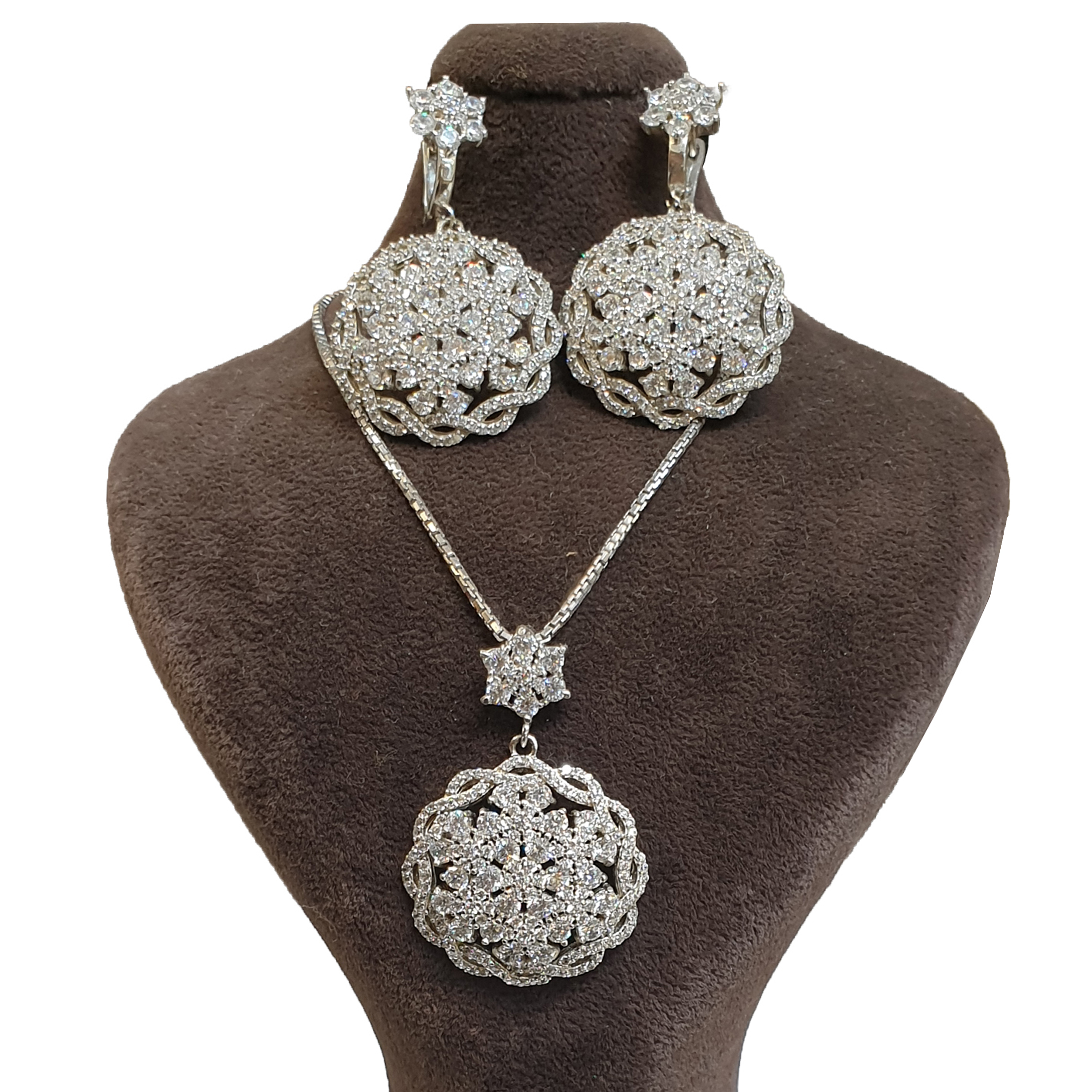 نیم ست نقره زنانه مدل sh-8745