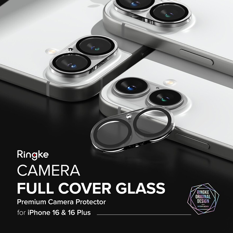 محافظ لنز دوربین ام‌گلس مدل Glass 3D MG مناسب برای گوشی موبایل اپل iPhone 16 / 16 Plus
