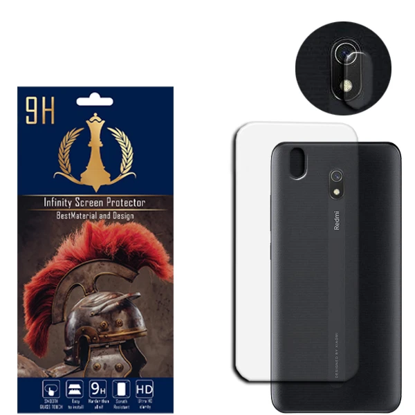 محافظ لنز دوربین اینفینیتی مدل 8A مناسب برای گوشی موبایل شیائومی REDMI 8A به همراه محافظ پشت گوشی