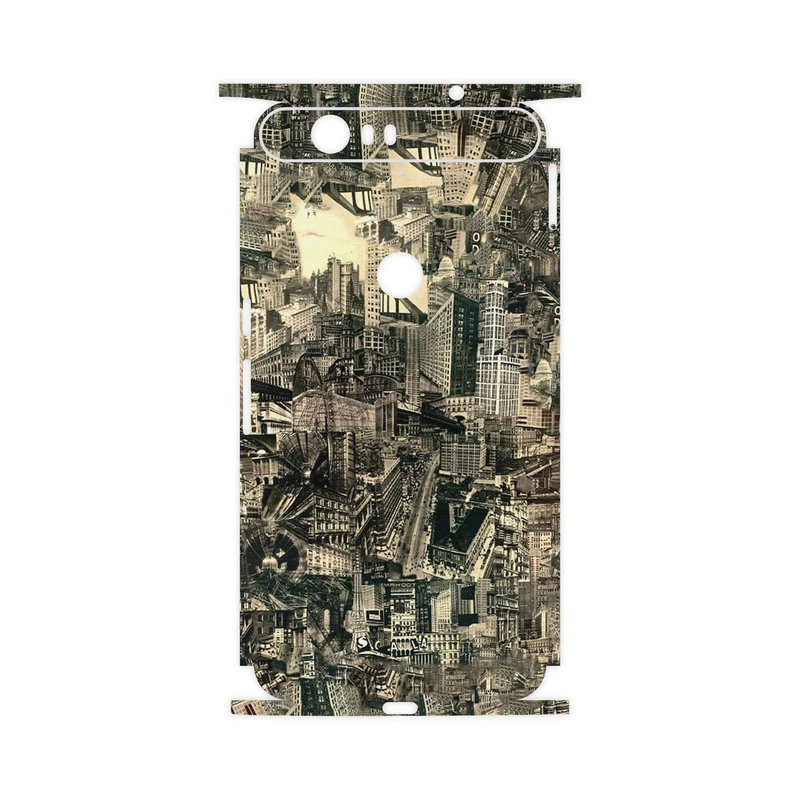 برچسب پوششی ماهوت مدل Collage of Skyscraper-FullSkin مناسب برای گوشی موبایل گوگل Nexus 6P