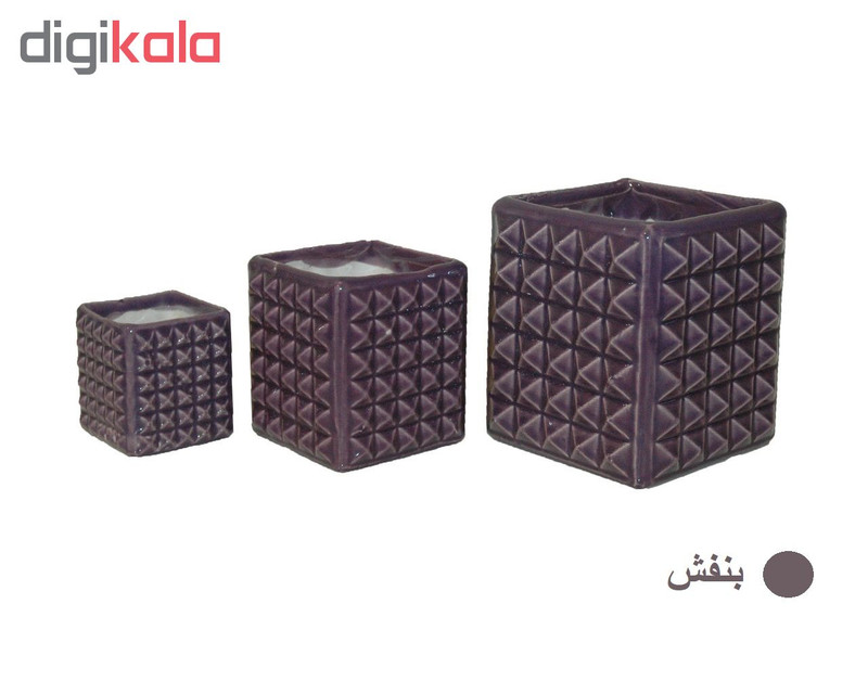 گلدان مدل G-0021 مجموعه سه عددی