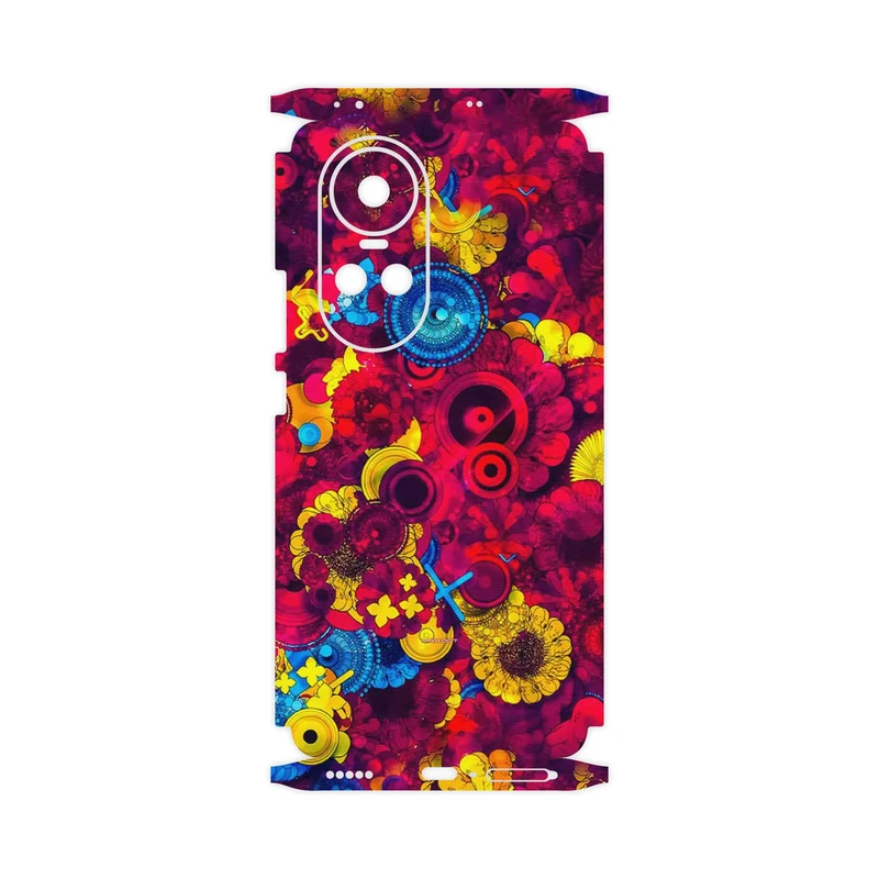 برچسب پوششی ماهوت مدل Vector Flower Garden Digital Art-FullSkin مناسب برای گوشی موبایل اپو Reno 10 5G