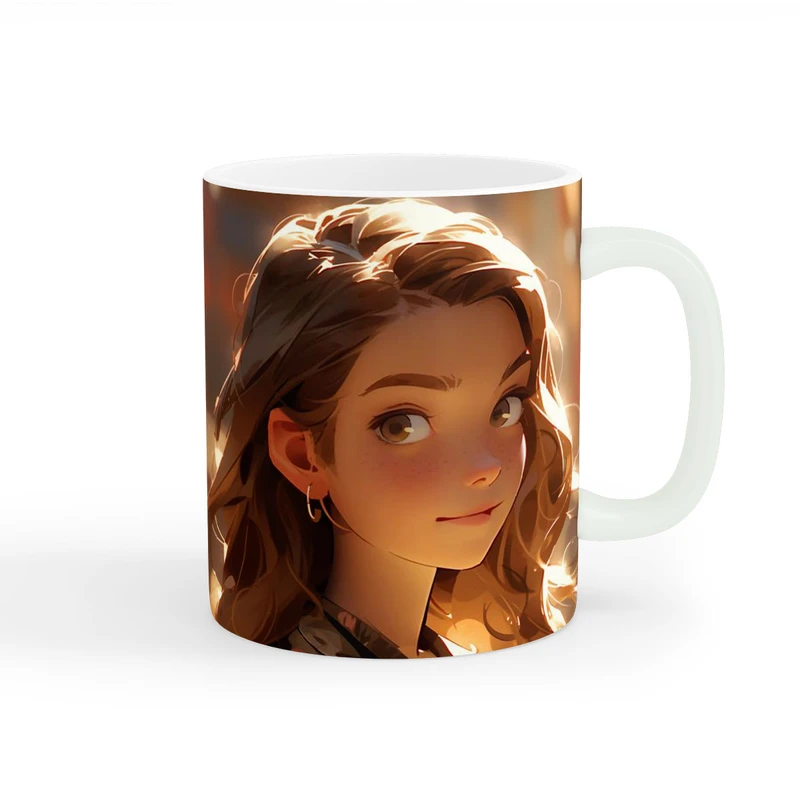 ماگ طرح دخترانه دوست داشتنی کد wall-8169