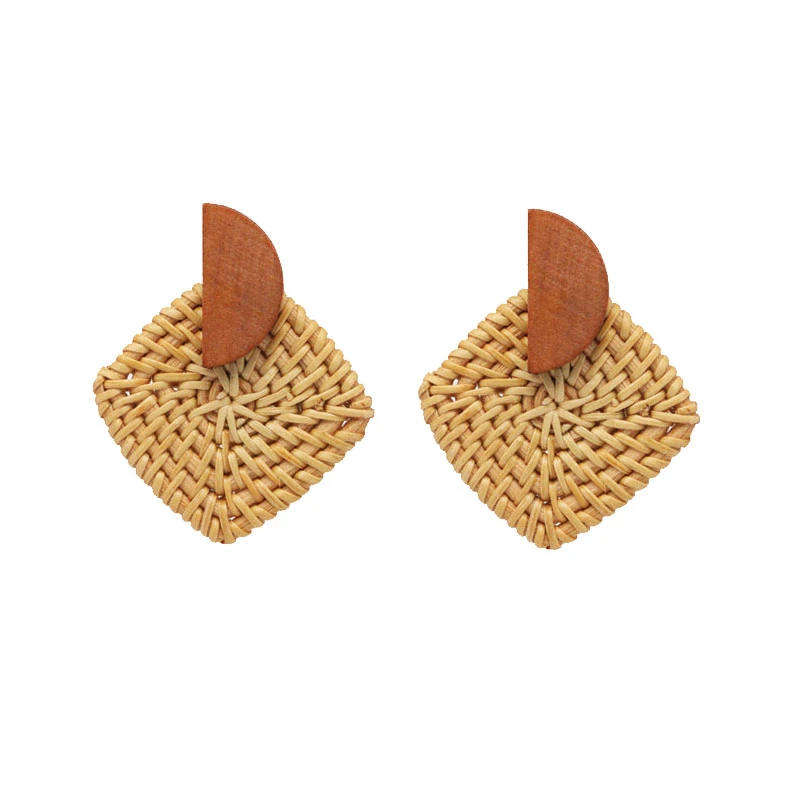 گوشواره میخی زنانه مدل حصیری کد s017