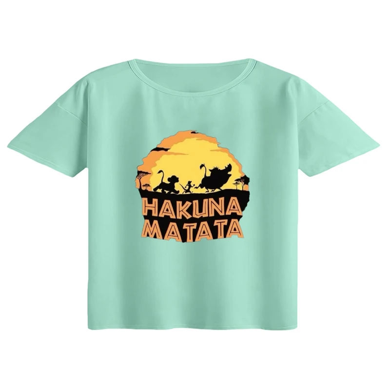 کراپ تی‌شرت آستین کوتاه زنانه مدل شیرشاه کد 1