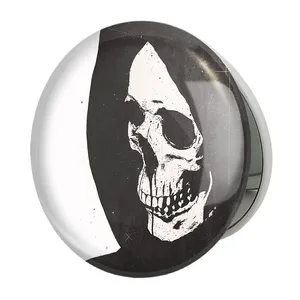 آینه جیبی خندالو طرح اسکلت Skleton مدل تاشو کد 1198 