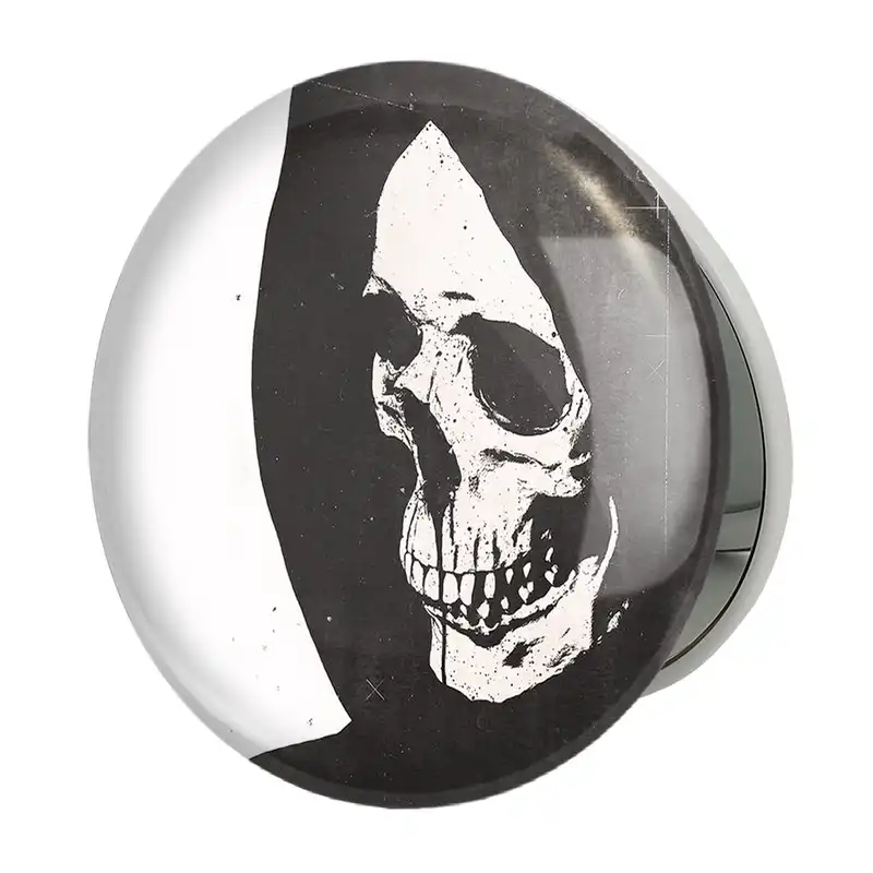 آینه جیبی خندالو طرح اسکلت Skleton مدل تاشو کد 1198