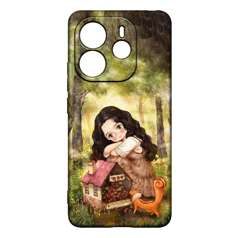 کاور طرح دخترانه کد 285 مناسب برای گوشی موبایل شیائومی Redmi Note 14 4G