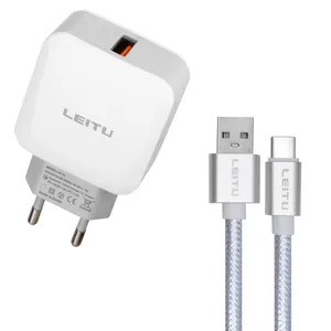 شارژر دیواری لیتو مدل LH-15 18 W به همراه کابل تبدیل USB-C