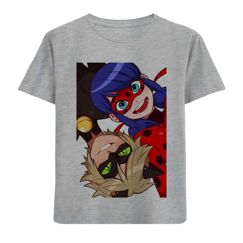 تی شرت آستین کوتاه دخترانه مدل دو دختر F671