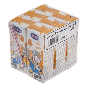 شیر عسل دومینو مقدار 0.2 لیتر بسته 6 عددی