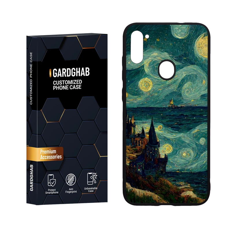  کاور گارد قاب مدل پشت گلس هنری مناسب برای گوشی موبایل سامسونگ Galaxy A11 / M11