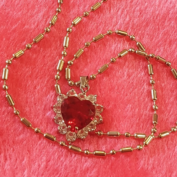 گردنبند دخترانه مدل قلب کد P700 گردنبند دخترانه مدل قلب کد P700