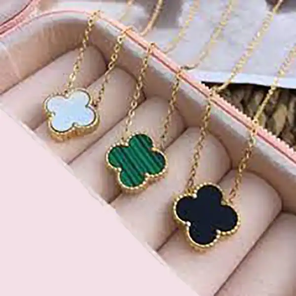 گردنبند طلا 18 عیار زنانه دوست خوب مدل ونکلیف dk679