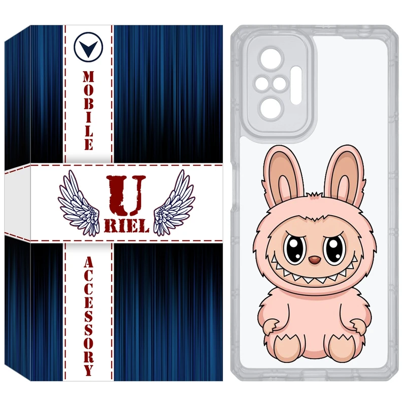 کاور یوریل مدل Clear کد 138 طرح لبوبو Labubu مناسب برای گوشی موبایل شیائومی Redmi Note 10 Pro / Note 10 Pro Max