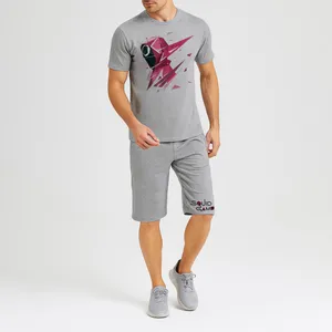 ست تی شرت و شلوارک مردانه مدل بازی مرکب A01 