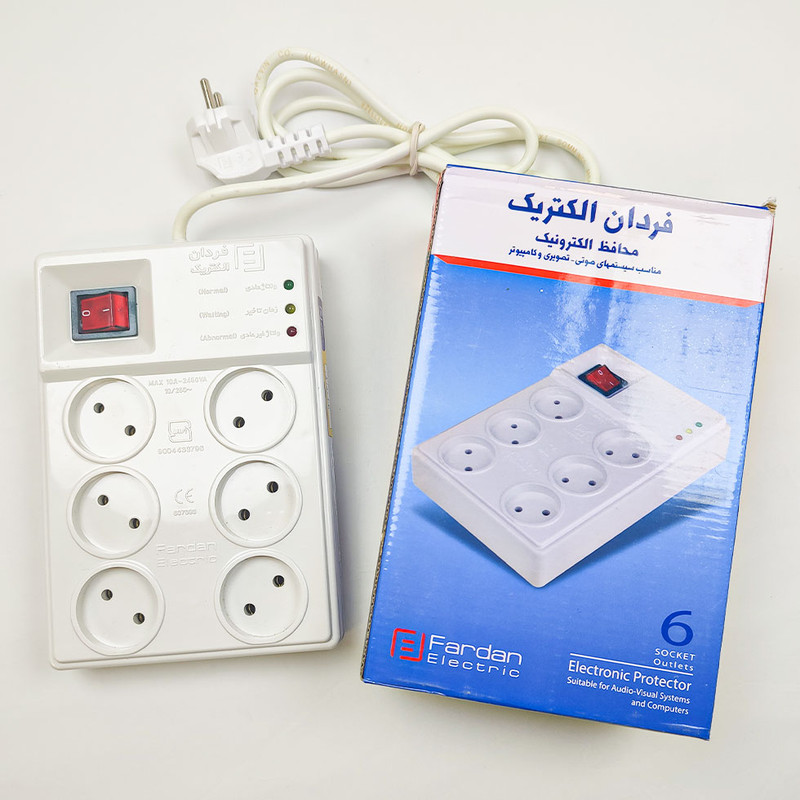 محافظ ولتاژ فردان الکتریک مدل 6 خانه