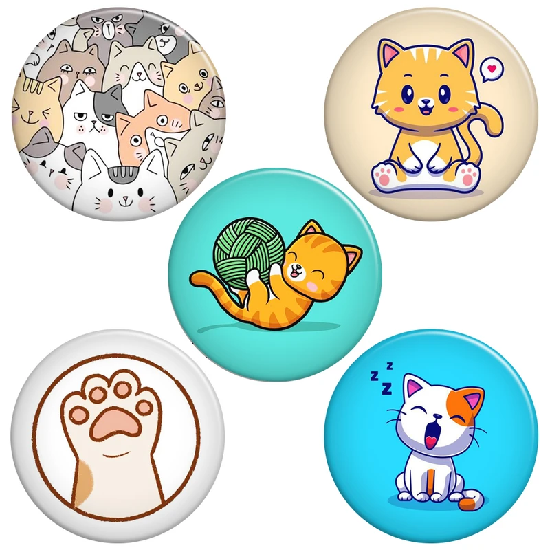 پیکسل گالری باجو طرح گربه ملوس و بامزه کد cat 11 مجموعه 5 عددی