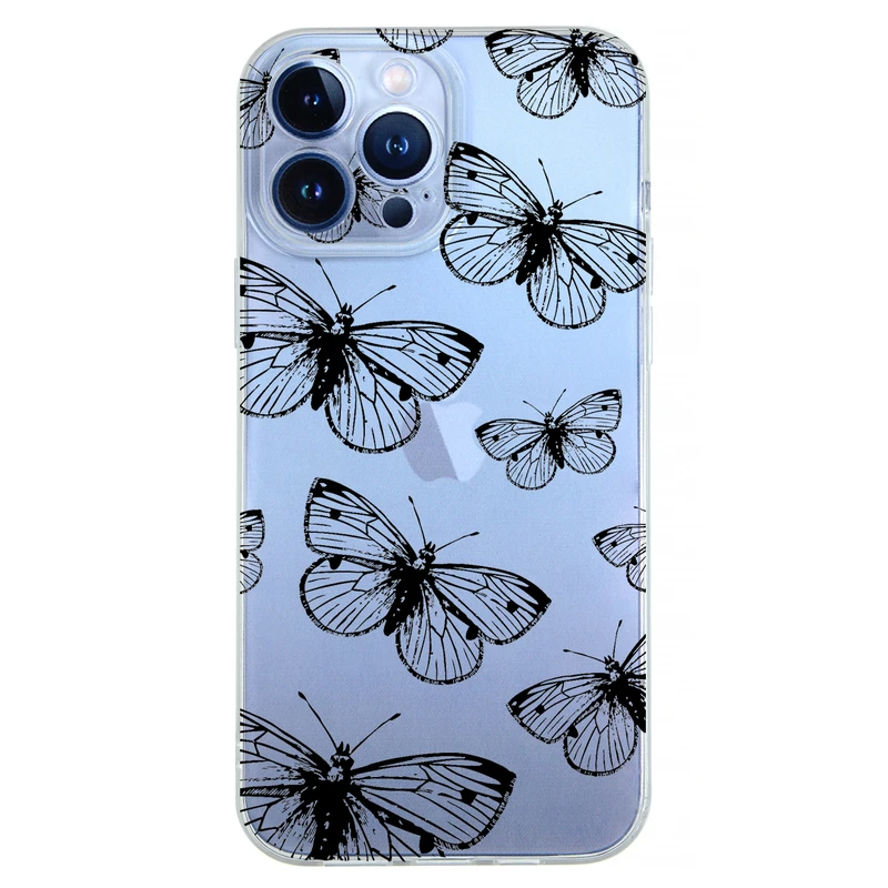 کاور مگافون طرح پروانه مدل C54-B مناسب برای گوشی موبایل اپل iPhone 14 Pro Max