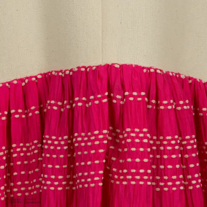 مانتو زنانه اطلس مدل کوک دوزی چین دار