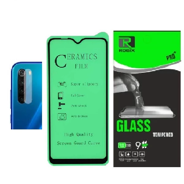 محافظ صفحه نمایش روبیکس مدل CRNote8T مناسب برای گوشی موبایل شیائومی Redmi Note8T به همراه محافظ لنز دوربین