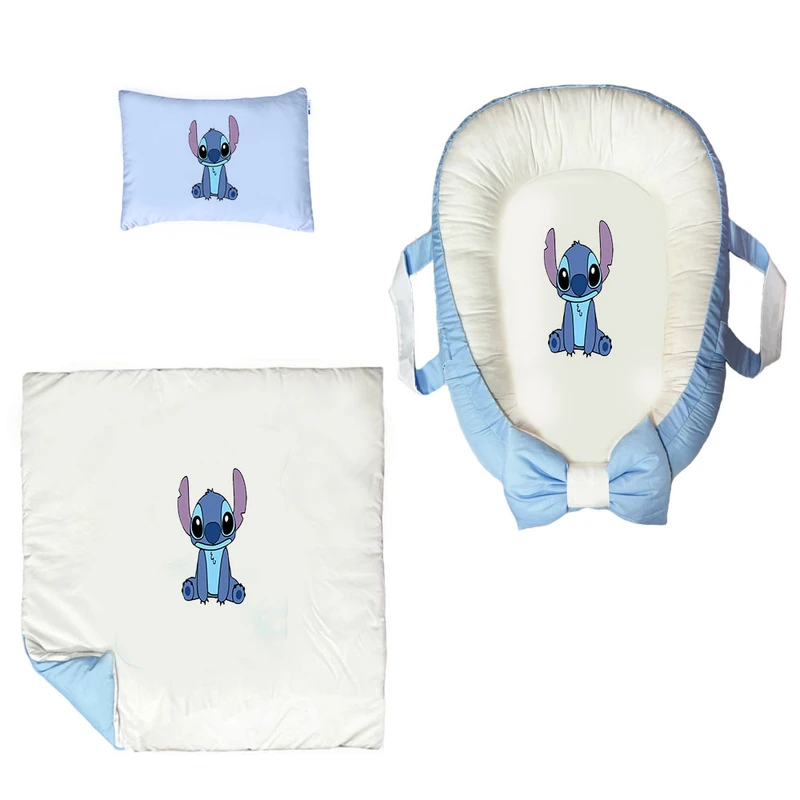 سرویس خواب سه تکه نوزاد ناریکو مدل گارد محافظ دار طرح کارتون لیلو استیج کد 0127