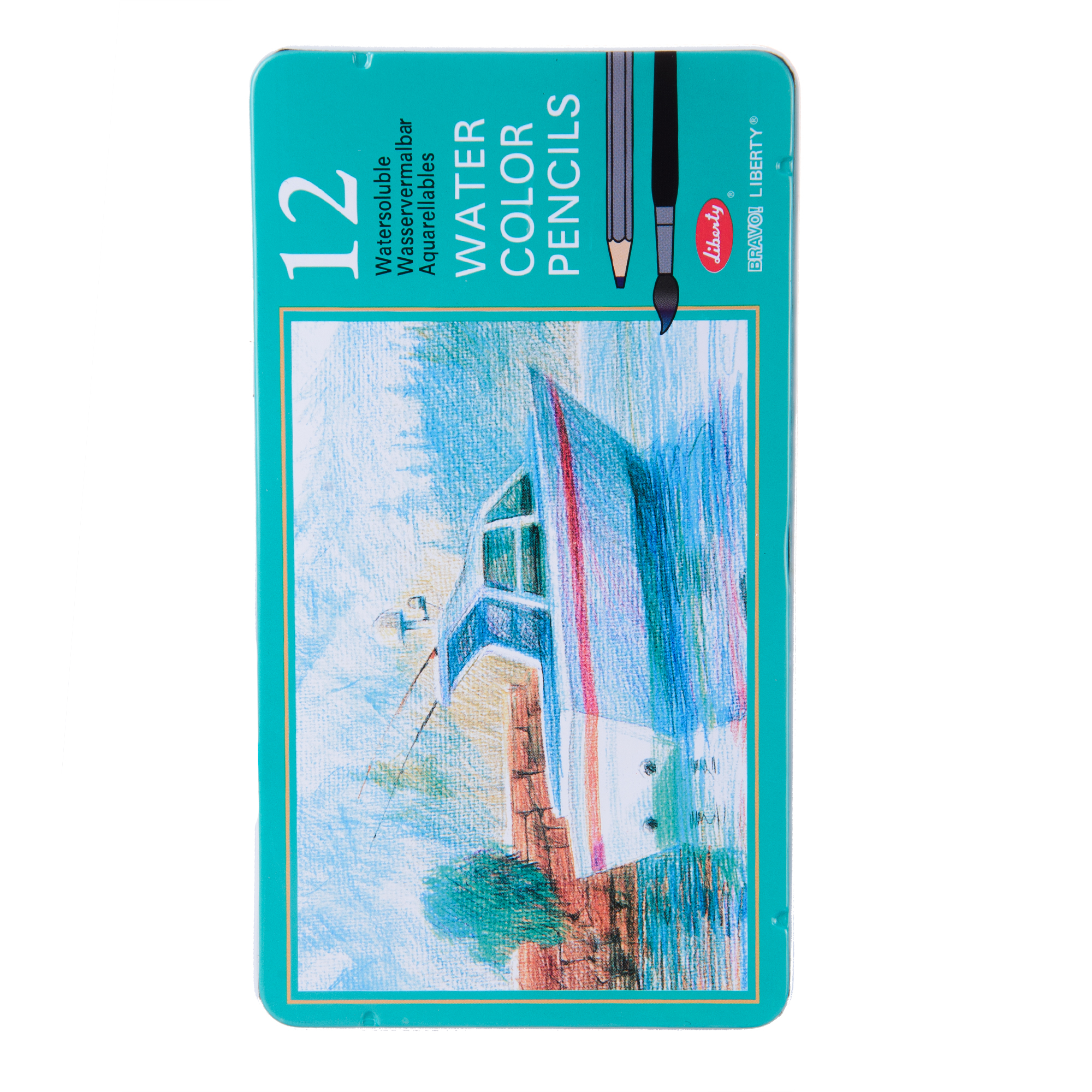 مداد رنگی 12 رنگ مدل جعبه ای