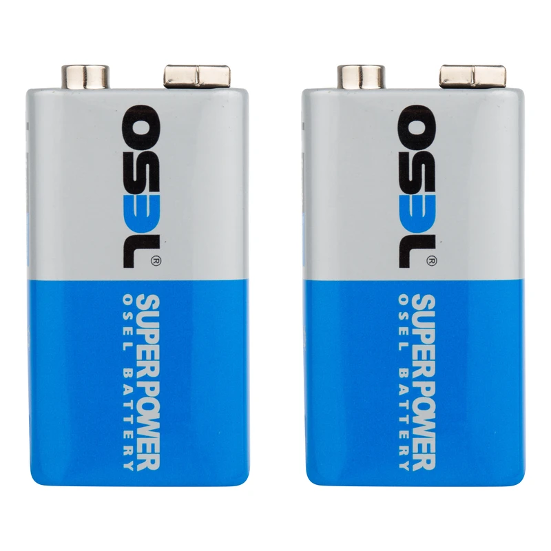 باتری کتابی اوسل مدل Super Power 6F22 بسته ۲ عددی