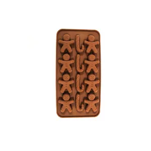 قالب شکلات مدل سیلیکونی طرح کریسمس کد 142