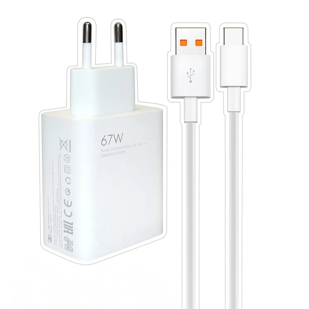 شارژر دیواری 67 وات مدل MDY-12S-EU به همراه کابل USB-C