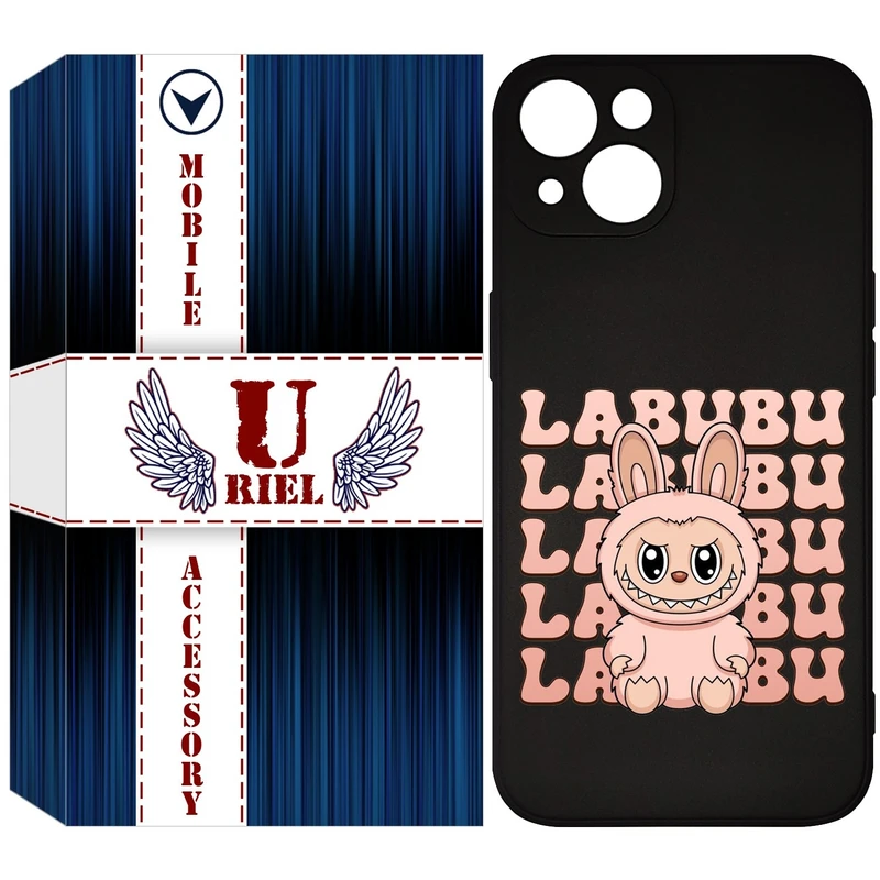 کاور یوریل قاب مدل KSH کد 133 طرح عروسک لبوبو مناسب برای گوشی موبایل اپل iPhone 13