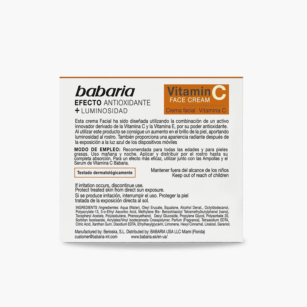 کرم صورت باباریا مدل ویتامین C حجم 50 میلی لیتر -  - 2