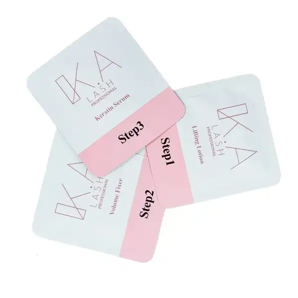 مواد لیفت ابرو و مژه کی لش مدل STEP 1-2-3 حجم 3 میلی لیتر بسته 3 عددی