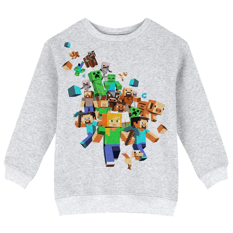 سویشرت پسرانه مدل X59 طرح ماینکرفت