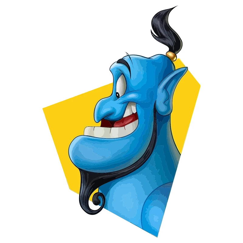 استیکر خودرو پویا مارکت طرح غول چراغ جادو کد 2311