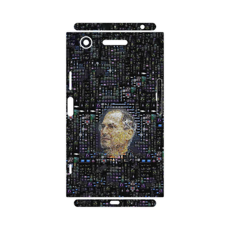 برچسب پوششی ماهوت مدل 2 Collage of Steve Jobs-FullSkin مناسب برای گوشی موبایل سونی Xperia XZ1