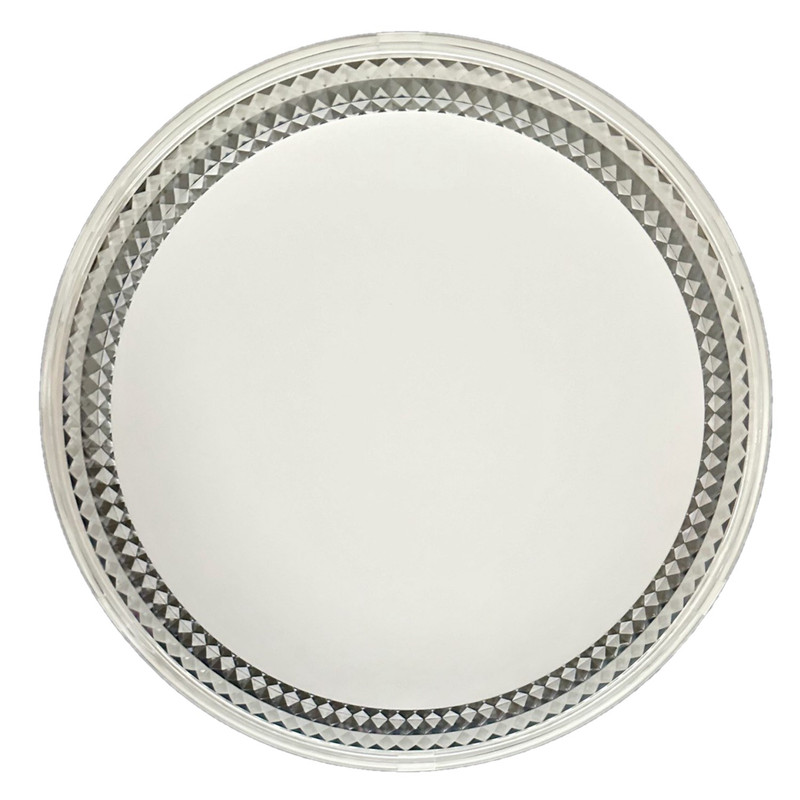 چراغ سقفی 72 وات مودی مدل گرد طرح آیینه‌کاری شده کد IR-MD6172R-R