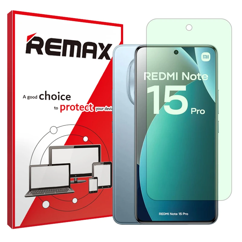 محافظ صفحه نمایش حفاظت از نور سبز ریمکس مدل Eye Care مناسب برای گوشی موبایل شیائومی Redmi Note 15 Pro 4G