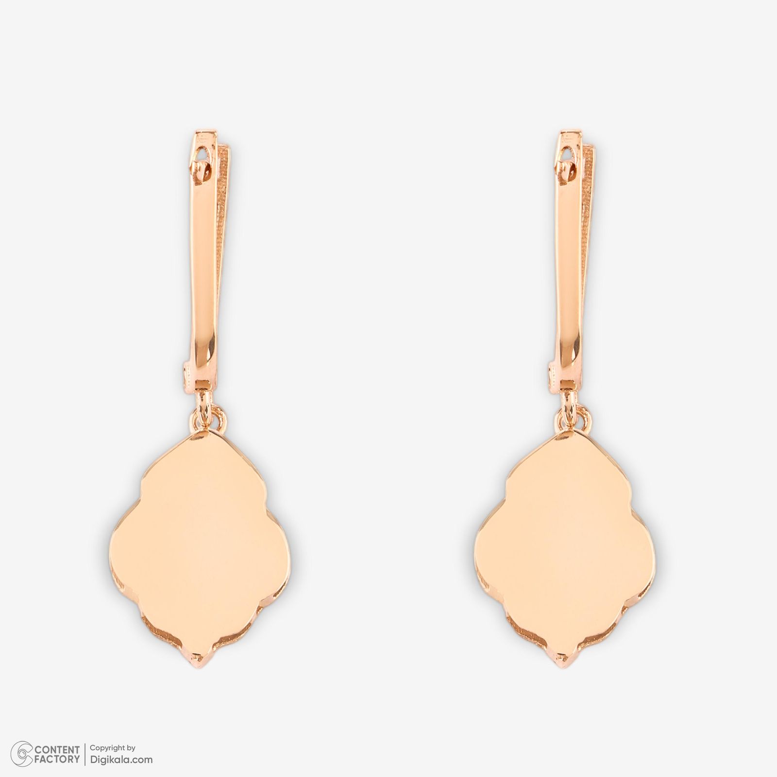 نیم ست طلا 18 عیار زنانه حافا گلد مدل برگ کد nim03 - - 7