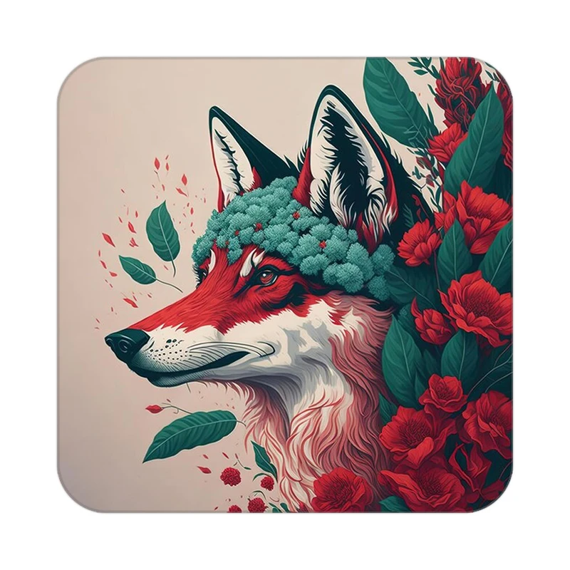 زیر لیوانی کاکتی طرح حیوانات رنگی مدل mp26963