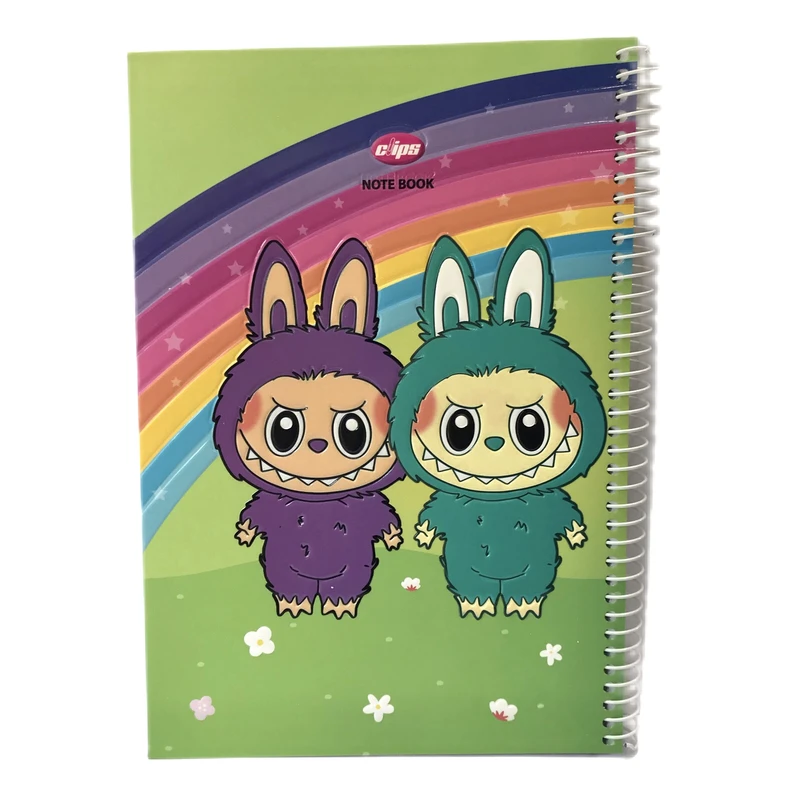 دفتر مشق 50 برگ کلیپس مدل لبوبو كد 02