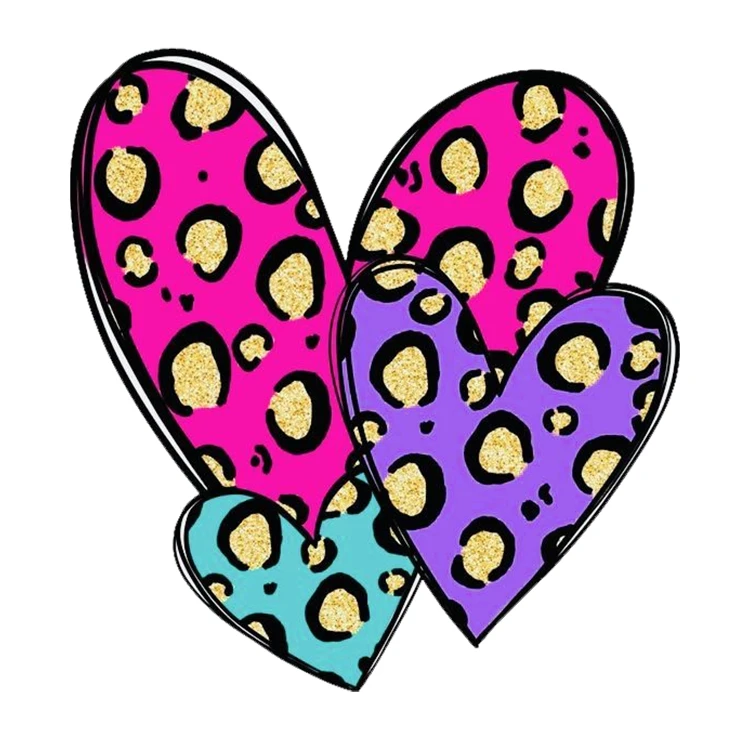 استیکر پارچه و لباس پاد آفرین مدل قلب کد S523