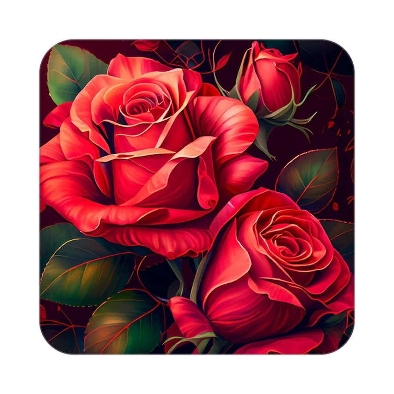 زیر لیوانی کاکتی طرح گل مدل mp19614