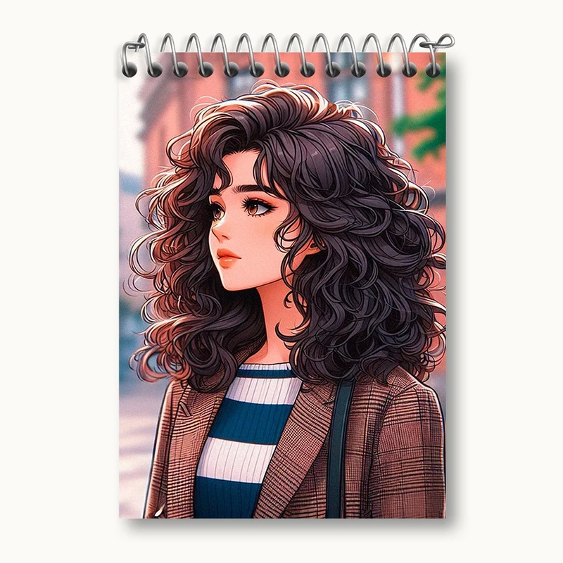 دفتر یادداشت 50 برگ خندالو مدل دخترانه کد N1583